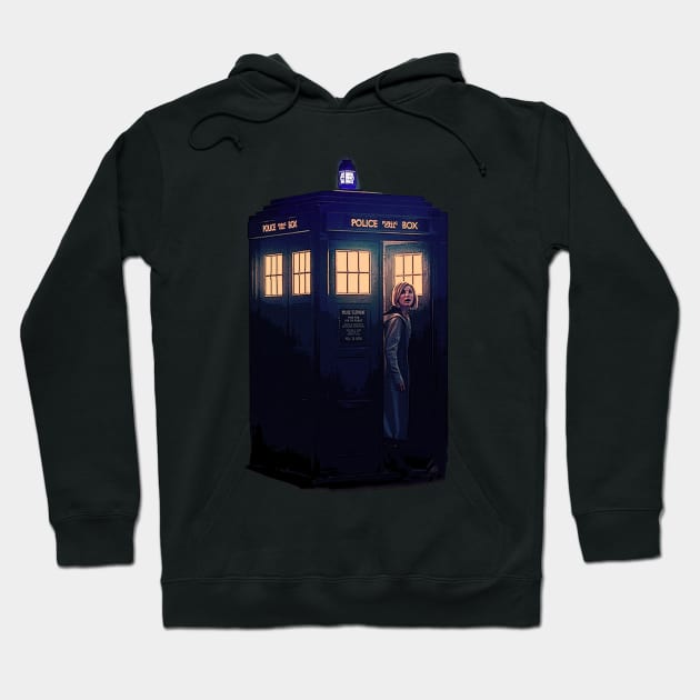 Jodie & Tardis Hoodie by Gallifrey1995